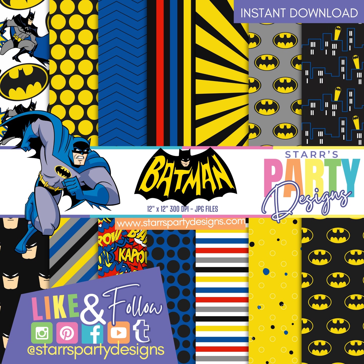 PAQUETE DE PAPEL BATMAN 2