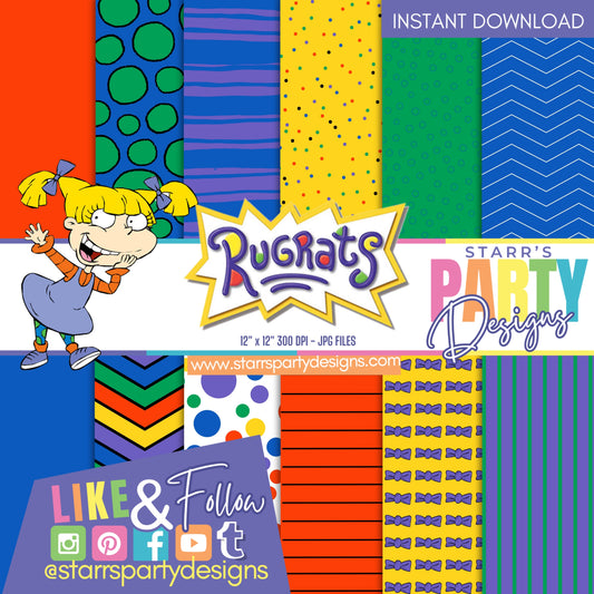 PAQUETE DE PAPEL RUGRATS 2