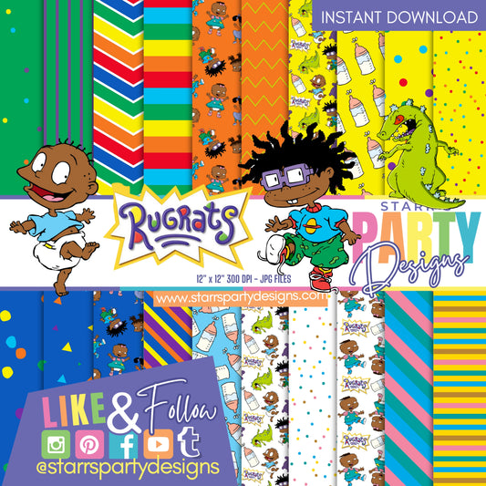 PAQUETE DE PAPEL RUGRATS 3