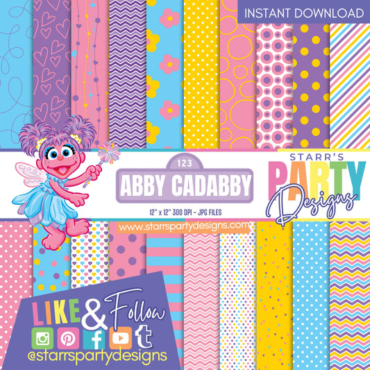 PAQUETE DE 2 PAPELES ABBY CADABBY
