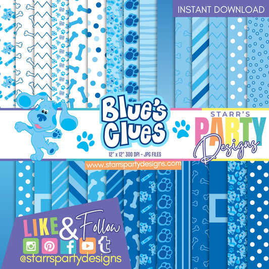 PAQUETE DE PAPEL DE LAS PISTAS DE BLUE 1