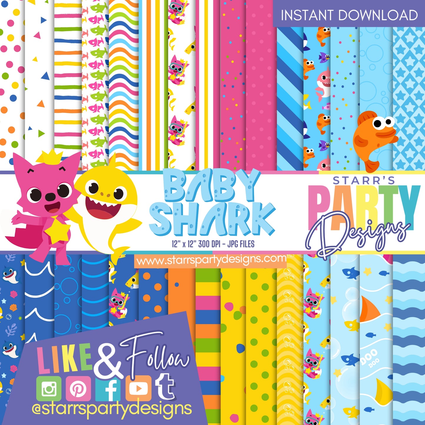 BABY SHARK PAPER PACK 2