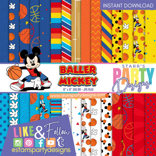 PAQUETE DE PAPEL CASA DE LA DIVERSIÓN DE MICKEY MOUSE 1