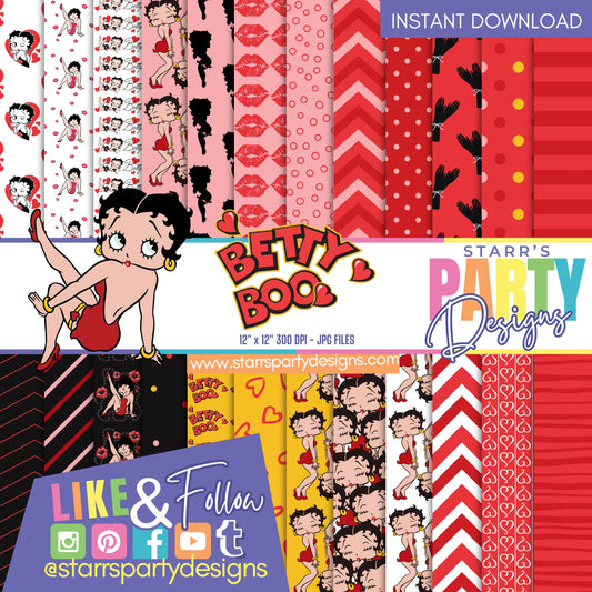 PAQUETE DE PAPEL DE BETTY BOOP
