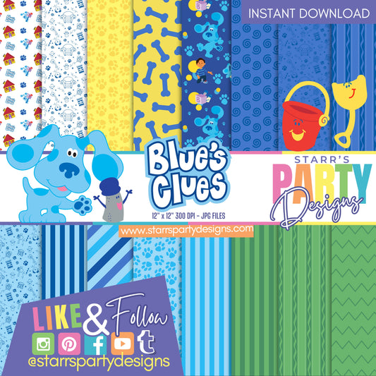 PAQUETE DE PAPEL DE LAS PISTAS DE BLUE 1