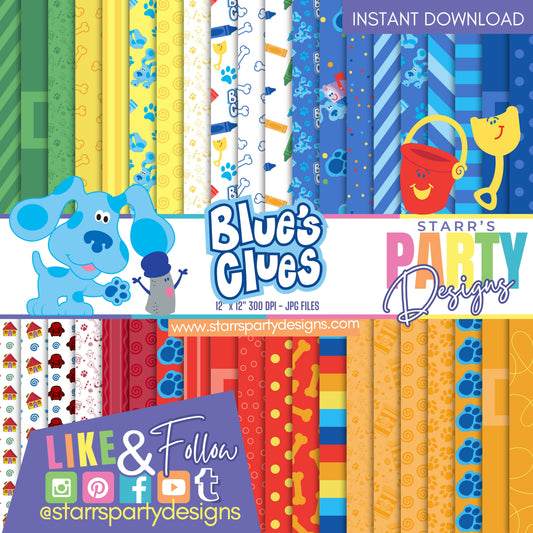 PAQUETE DE PAPEL DE LAS PISTAS DE BLUE 1