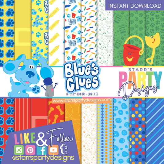 PAQUETE DE PAPEL DE LAS PISTAS DE BLUE 1