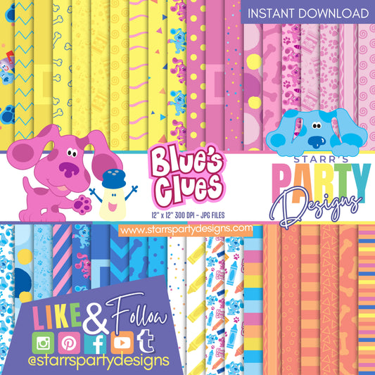 PAQUETE DE PAPEL DE LAS PISTAS DE BLUE 1