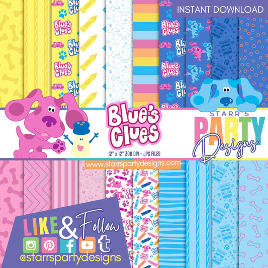 BLUE'S CLUES COLORFUL PAPER PACK A2