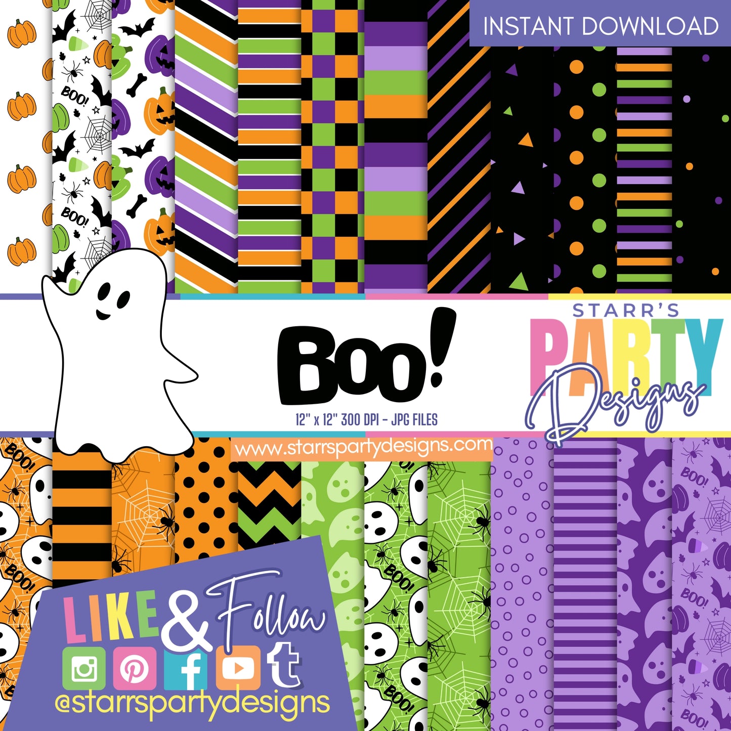 PAQUETE DE PAPEL FELIZ HALLOWEEN 1