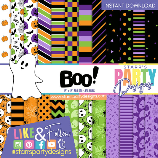 PAQUETE DE PAPEL FELIZ HALLOWEEN 1