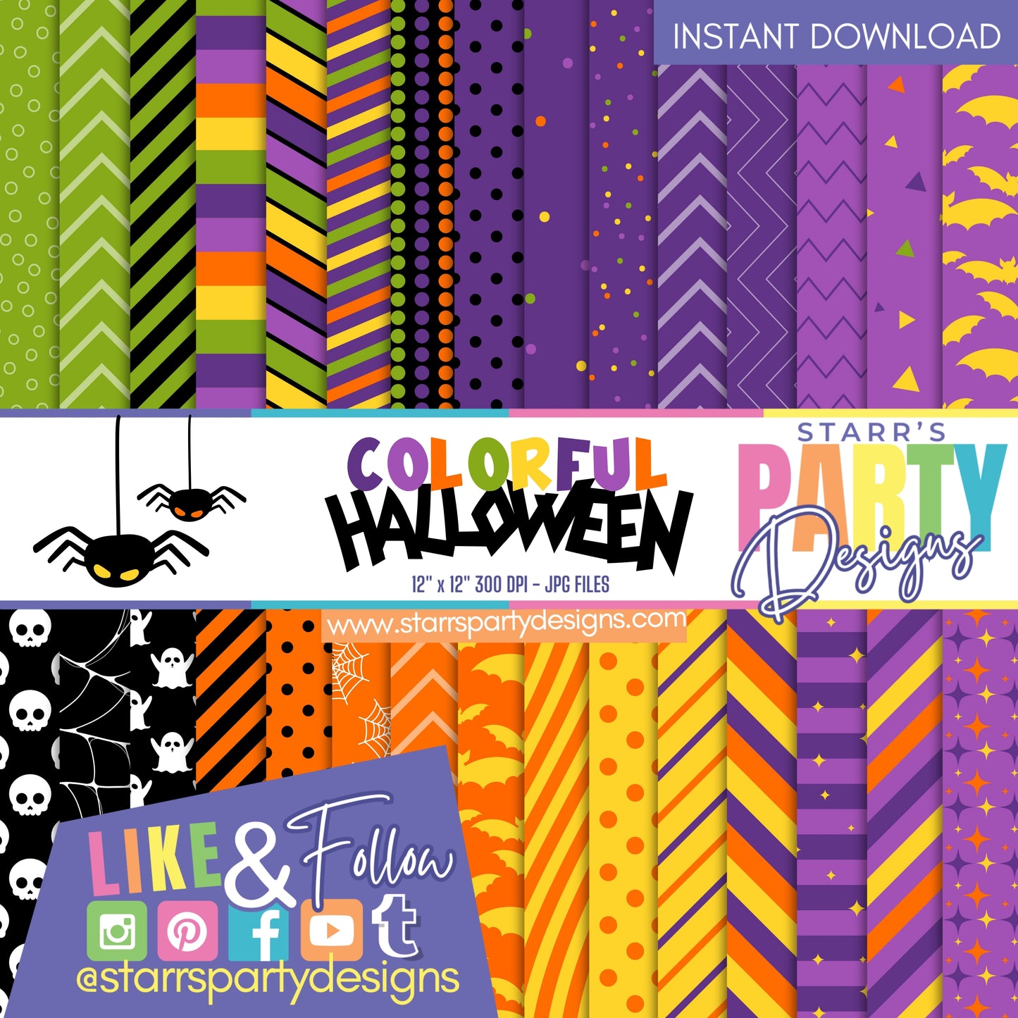 PAQUETE DE PAPEL FELIZ HALLOWEEN 1