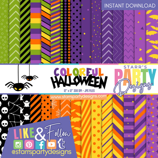 PAQUETE DE PAPEL FELIZ HALLOWEEN 1