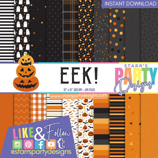 PAQUETE DE PAPEL FELIZ HALLOWEEN 1