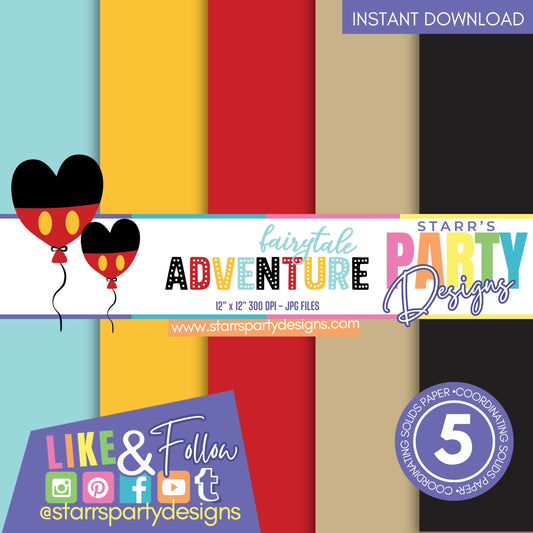 FAIRYTALE ADVENTURE SOLIDS PAPER PACK