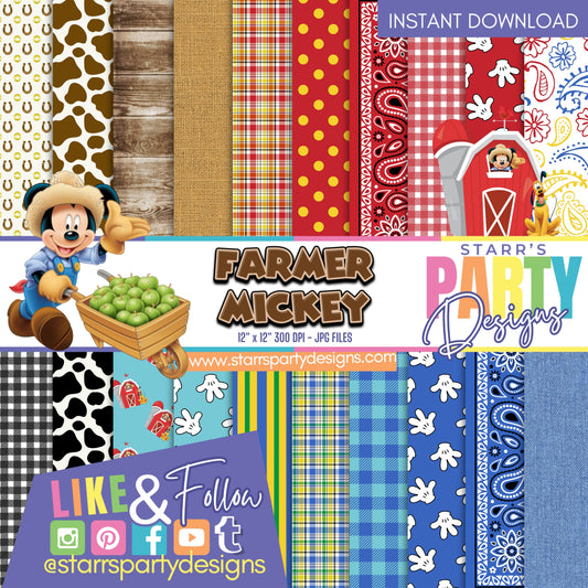 FARMER MICKEY PAPER PACK 3