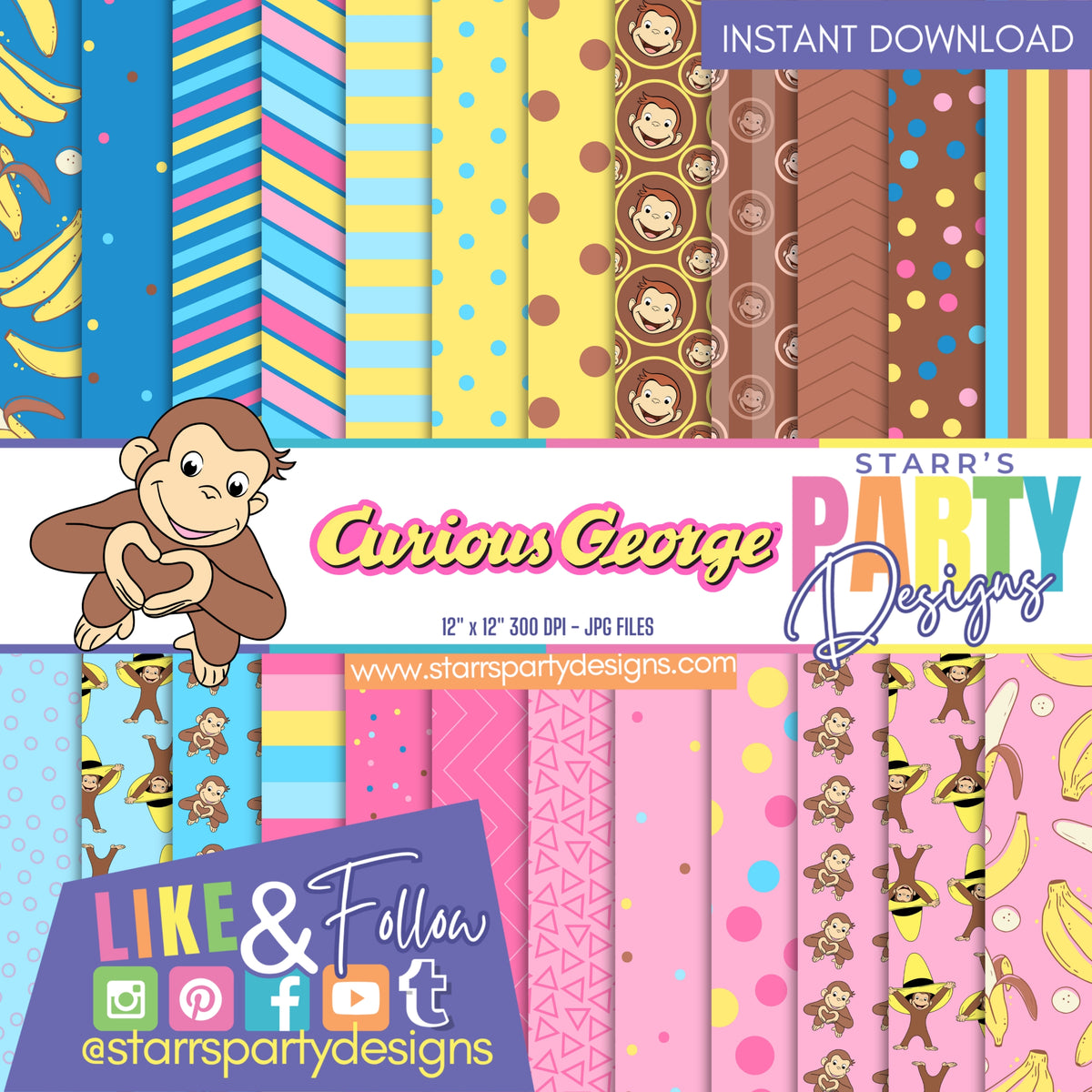 PAQUETE DE PAPEL GIRLS LOVE GEORGE 1