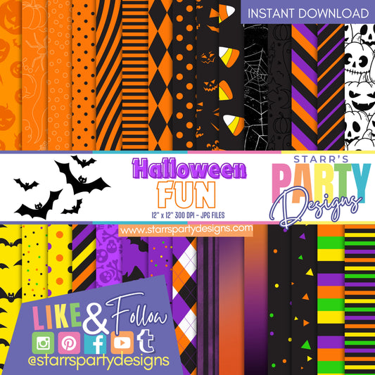 PAQUETE DE PAPEL FELIZ HALLOWEEN 1