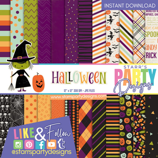 PAQUETE DE PAPEL FELIZ HALLOWEEN 1