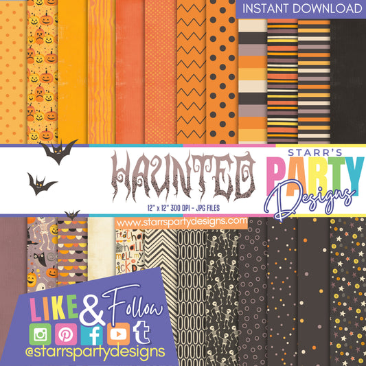 PAQUETE DE PAPEL FELIZ HALLOWEEN 1