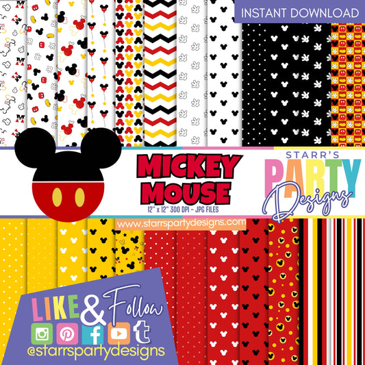 PAQUETE DE PAPEL ROJO DE MICKEY'S MOUSE 1