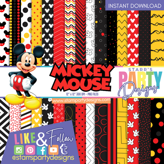 PAQUETE DE PAPEL ROJO DE MICKEY'S MOUSE 1