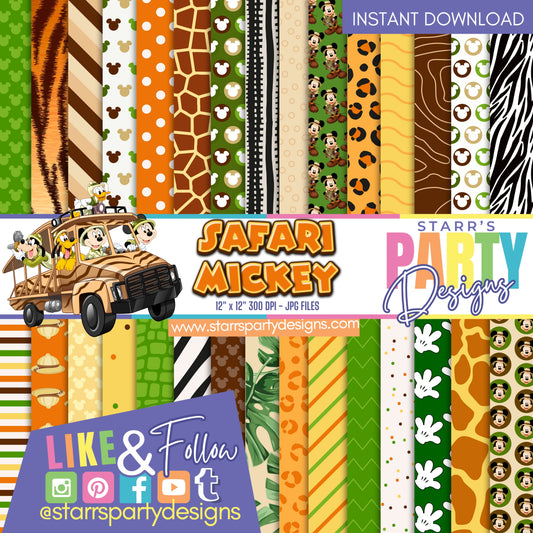 SAFARI MICKEY PAPER PACK 1