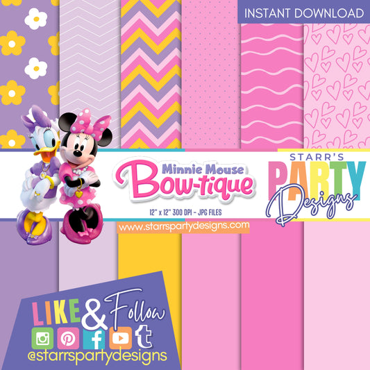 PAQUETE DE PAPEL CON LAZO DE MINNIE MOUSE 2