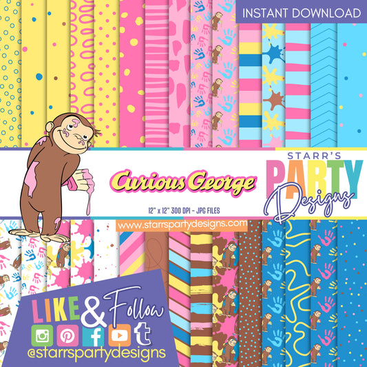 PAQUETE DE PAPEL PARA NIÑAS PINTAR CON GEORGE
