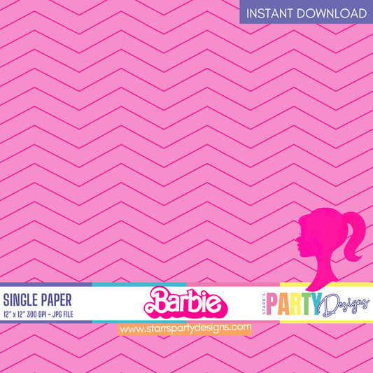 PAPEL DIGITAL BARBIE ROSA 2