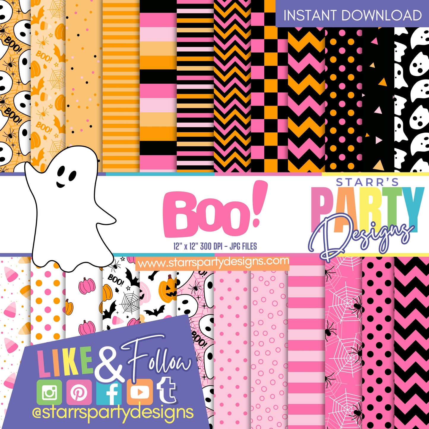 PAQUETE DE PAPEL FELIZ HALLOWEEN 1