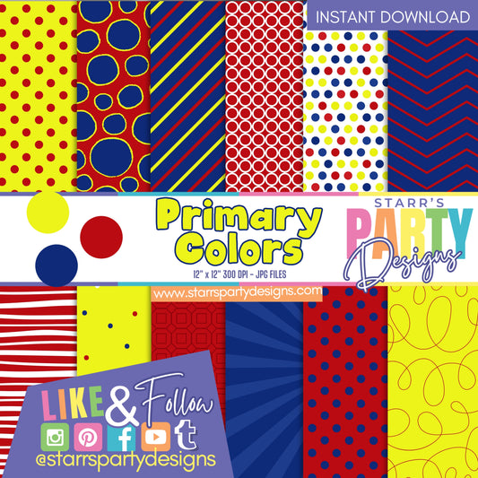 PAQUETE DE PAPEL DE COLORES PRIMARIOS 2