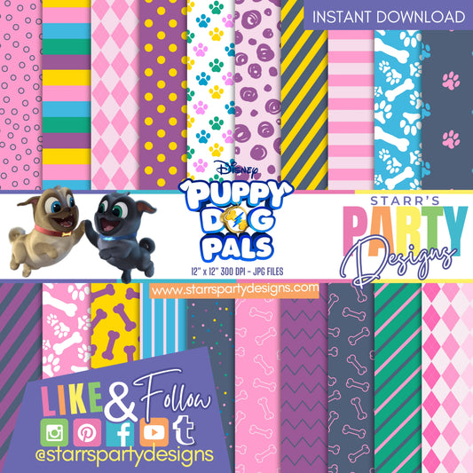 PAQUETE DE PAPEL PUPPY DOG PALS