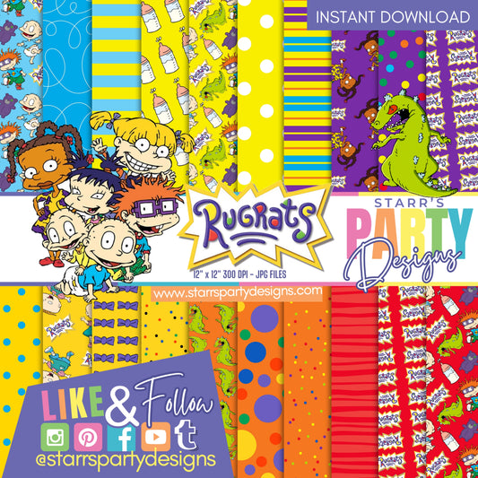 PAQUETE DE PAPEL RUGRATS 3