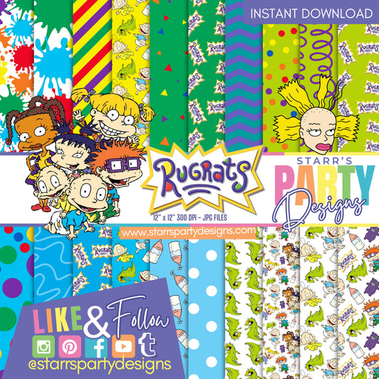 PAQUETE DE PAPEL RUGRATS 4