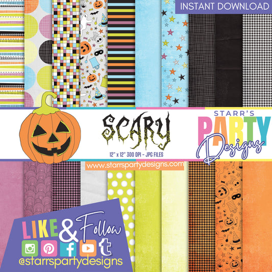 PAQUETE DE PAPEL FELIZ HALLOWEEN 1