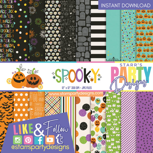 PAQUETE DE PAPEL FELIZ HALLOWEEN 1