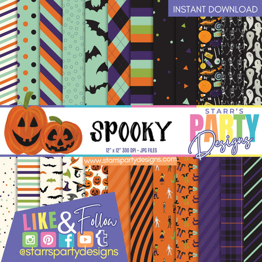 PAQUETE DE PAPEL FELIZ HALLOWEEN 1