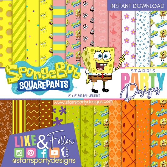 SQUAREPANTS BOBSPONGE PAPER PACK 2