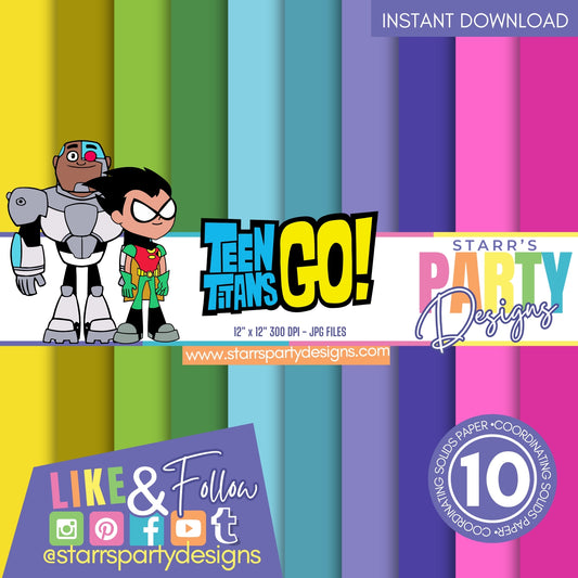 TEEN TITANS GO SOLIDS PAPER PACK