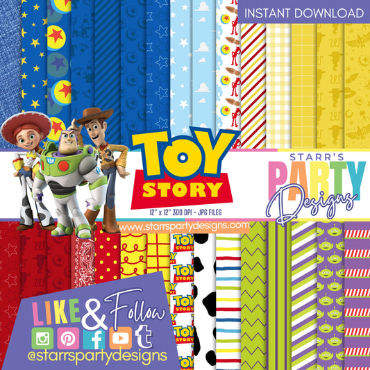 PAQUETE DE PAPEL DE TOY STORY 1