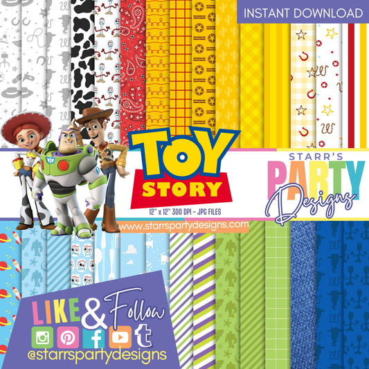PAQUETE DE PAPEL DE TOY STORY 1