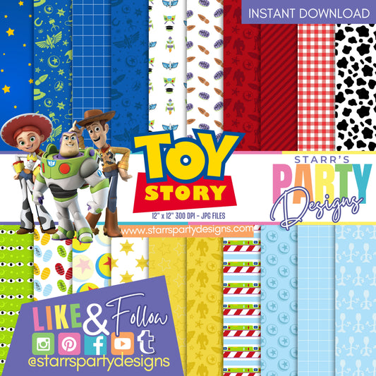 PAQUETE DE PAPEL DE TOY STORY 1