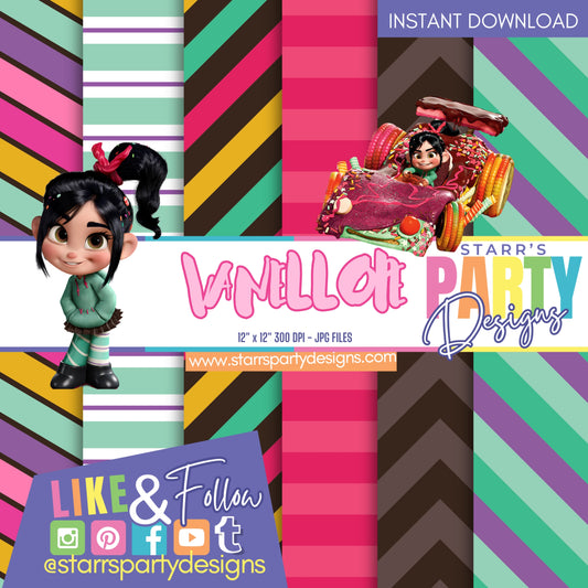 PAQUETE DE PAPEL RAYAS VANELLOPE