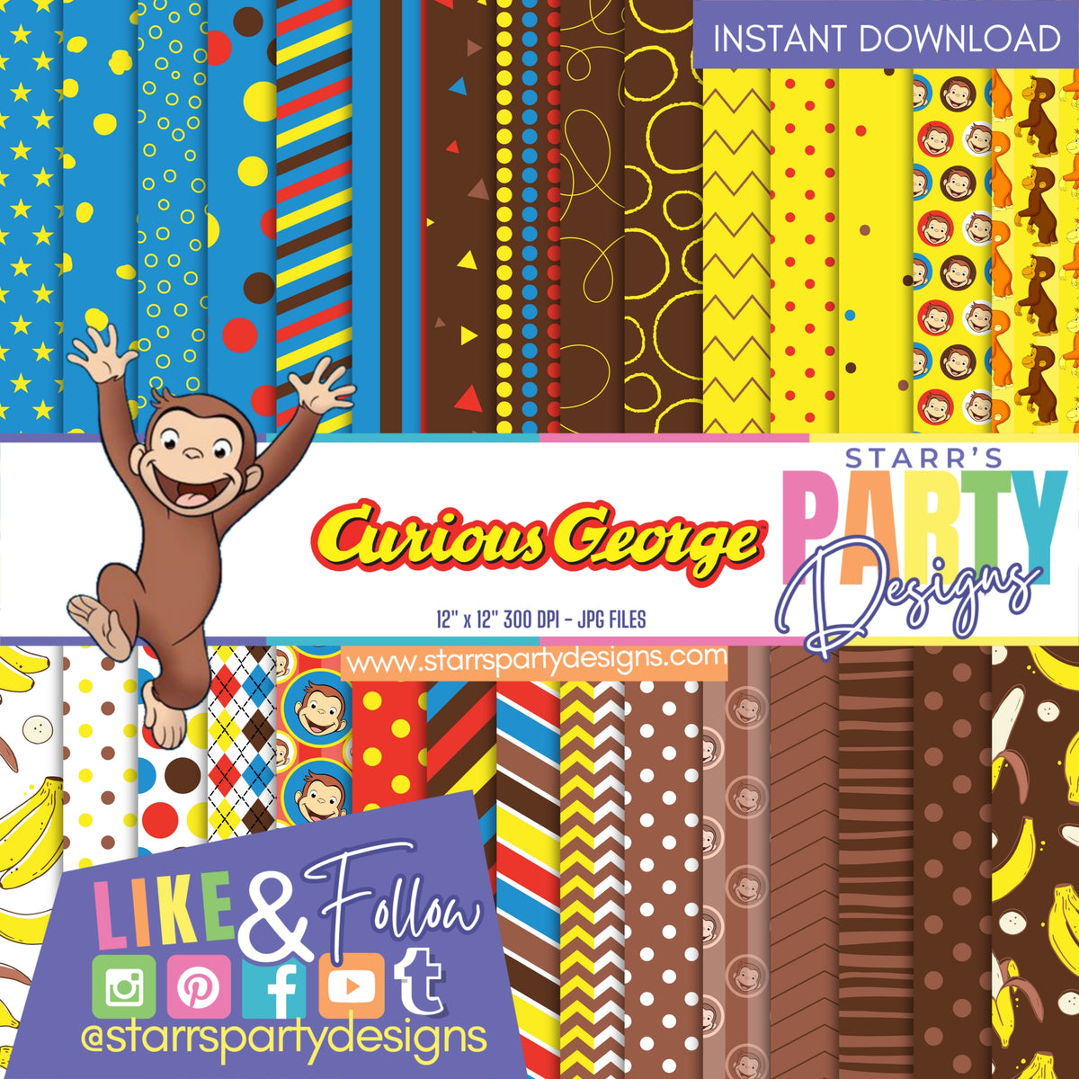 CURIOUS GEORGE PAPER PACK 2