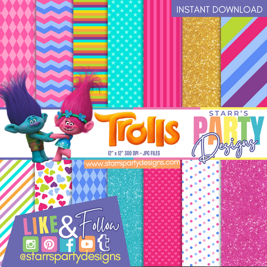 PAQUETE DE PAPEL DE TROLLS 1