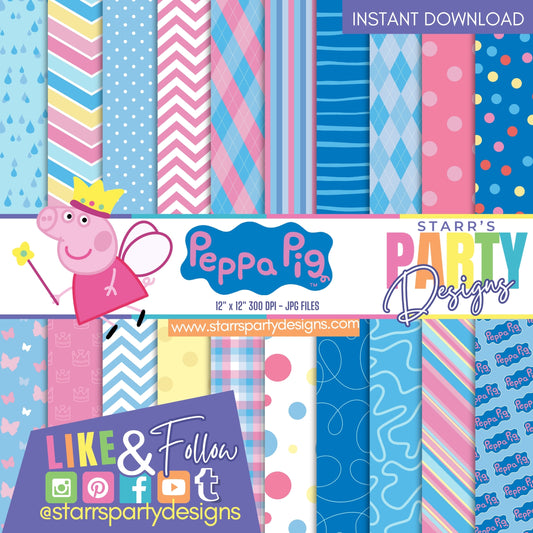 PAQUETE DE PAPEL PEPPA PIG 1