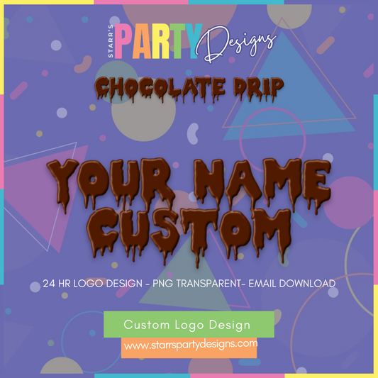 LOGOTIPO PERSONALIZADO | GOTA DE CHOCOLATE