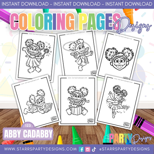 PAGINAS PARA COLOREAR DE ABBY CADABBY