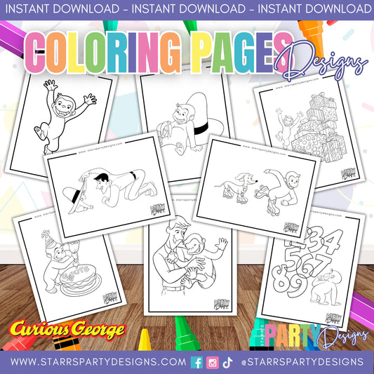 PINTAR CON GEORGE PAGINAS PARA COLOREAR